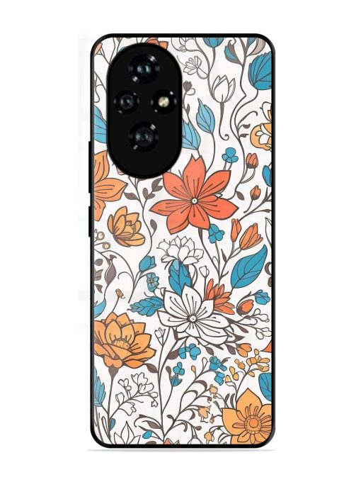 Floral Symphony Glossy Soft Edge Case for Honor 200 (5G)
