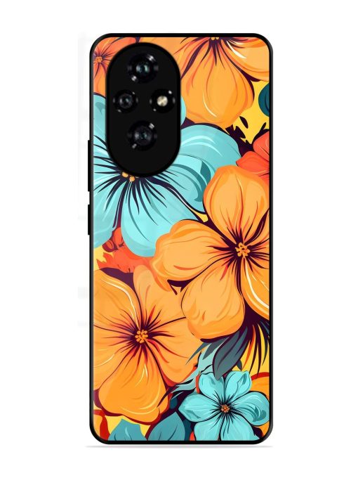Tropical Bloom Glossy Soft Edge Case for Honor 200 (5G)
