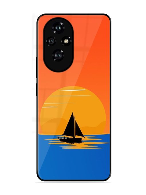 Sunset Sail Glossy Soft Edge Case for Honor 200 (5G)