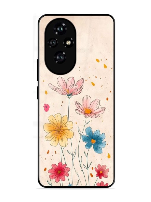 Delicate Bloom Glossy Soft Edge Case for Honor 200 (5G)