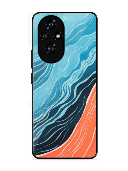 Oceanic Divide Glossy Soft Edge Case for Honor 200 (5G)