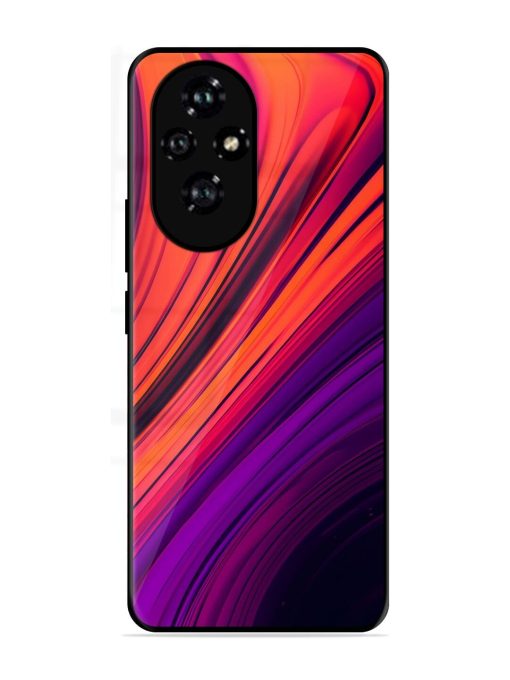 Crimson Curls Glossy Soft Edge Case for Honor 200 (5G)