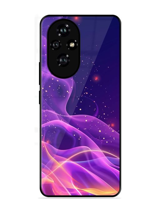 Cosmic Currents Glossy Soft Edge Case for Honor 200 (5G)