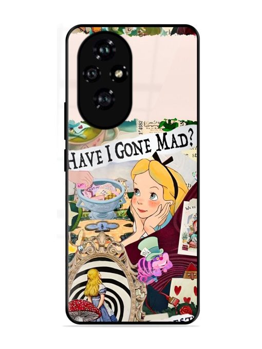 Mad Hatter'S Collage Glossy Soft Edge Case for Honor 200 (5G)