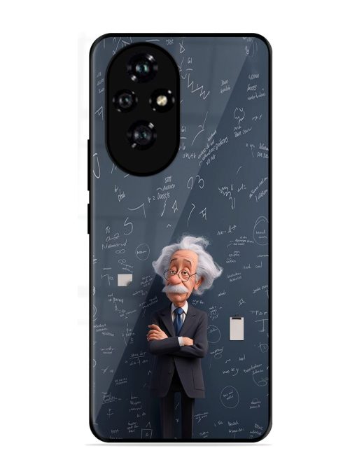 Albert Einstein Glossy Soft Edge Case for Honor 200 (5G)