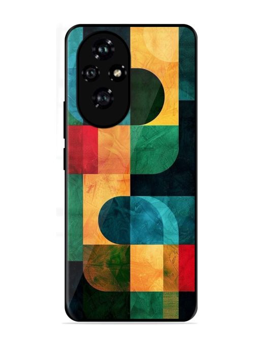 Geometric Harmony Glossy Soft Edge Case for Honor 200 (5G)