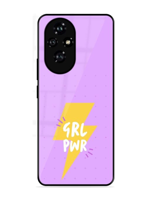 Girl Power Spark Glossy Soft Edge Case for Honor 200 (5G)