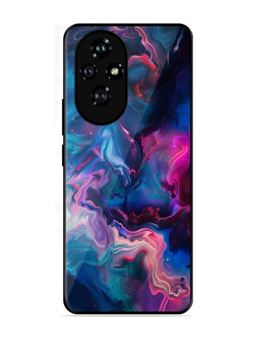 Cosmic Swirl Glossy Soft Edge Case for Honor 200 (5G)