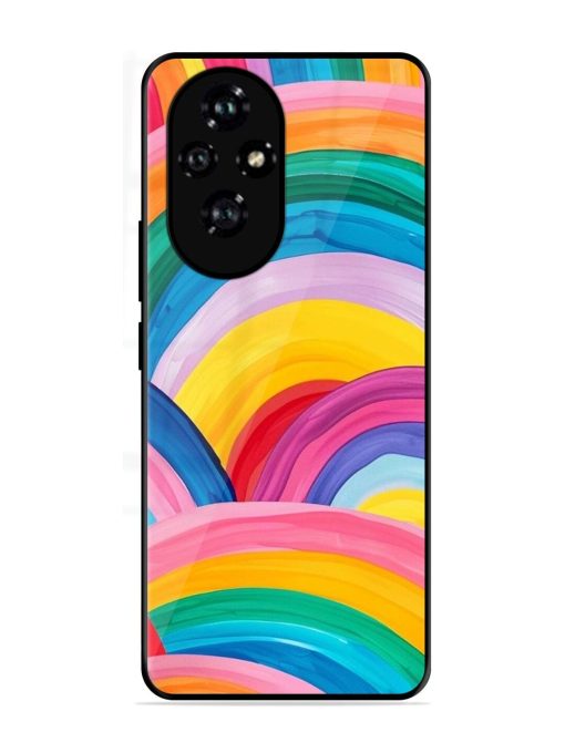 Rainbow Symphony Glossy Soft Edge Case for Honor 200 (5G)