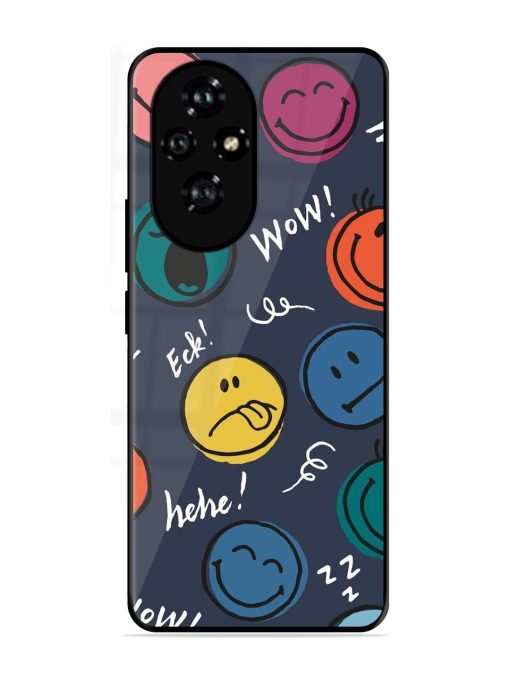 Emoticon Parade Glossy Soft Edge Case for Honor 200 (5G)