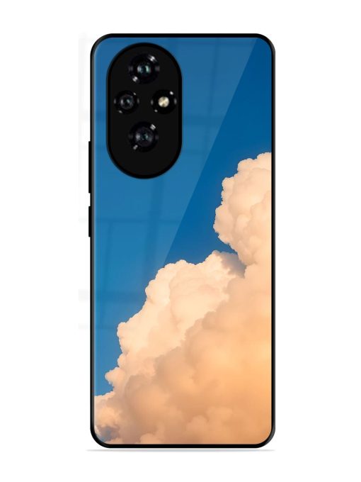 Golden Cloudscape Glossy Soft Edge Case for Honor 200 (5G)