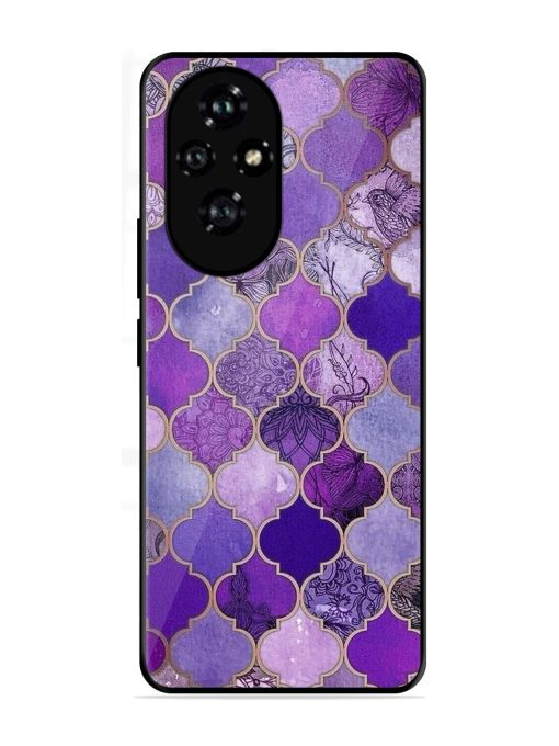 Purple Mosaic Magic Glossy Soft Edge Case for Honor 200 (5G)