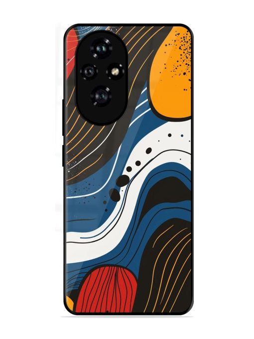 Abstract Expression Glossy Soft Edge Case for Honor 200 (5G)