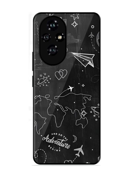 Wanderlust Sketchbook Glossy Soft Edge Case for Honor 200 (5G)