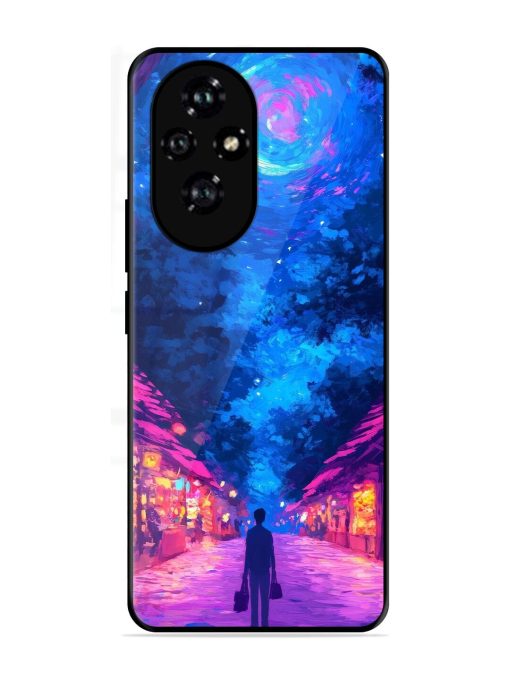 Neon Nightscape Glossy Soft Edge Case for Honor 200 (5G)