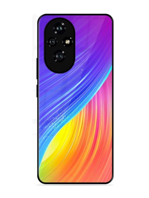 Neon Swirl Glossy Soft Edge Case for Honor 200 (5G)