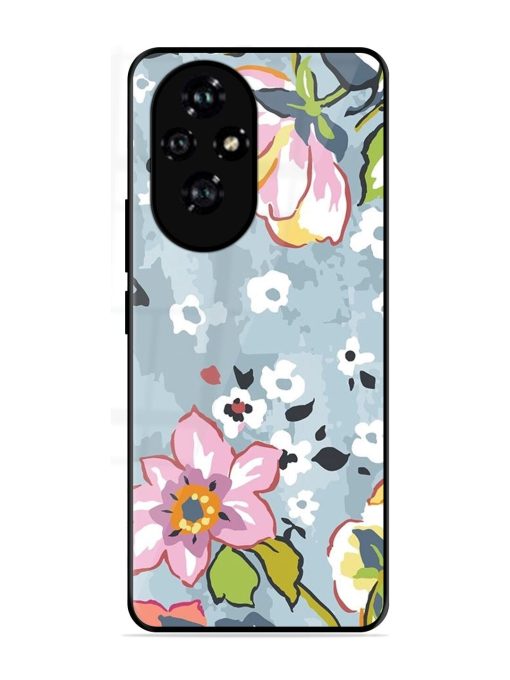 Floral Fantasy Glossy Soft Edge Case for Honor 200 (5G)