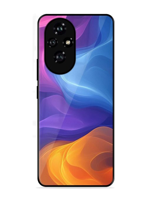 Cosmic Currents Glossy Soft Edge Case for Honor 200 (5G)
