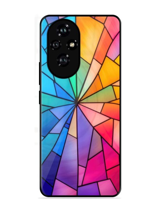 Stained Glass Kaleidoscope Of Colors Glossy Soft Edge Case for Honor 200 (5G)