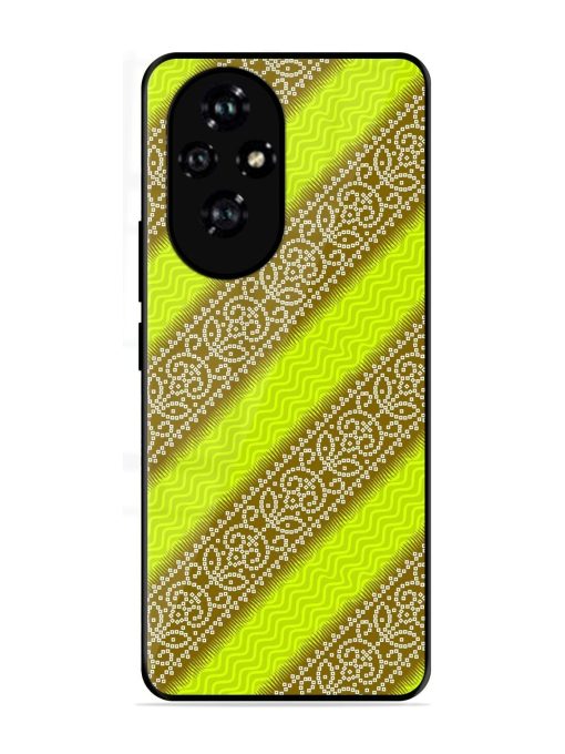 Golden Bandana Bliss Glossy Soft Edge Case for Honor 200 (5G)