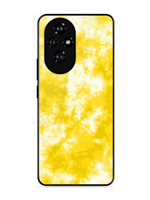 Golden Tie-Dye Twirl Glossy Soft Edge Case for Honor 200 (5G)