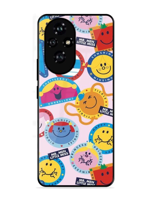 Whimsical Mr. Men & Little Miss Glossy Soft Edge Case for Honor 200 (5G)