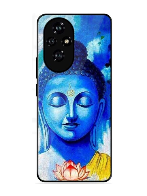 Serene Buddha With Lotus Glossy Soft Edge Case for Honor 200 (5G)