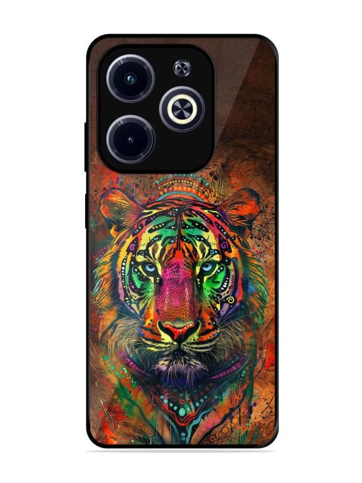 Cosmic Tiger Glossy Soft Edge Case for Infinix Hot 40I