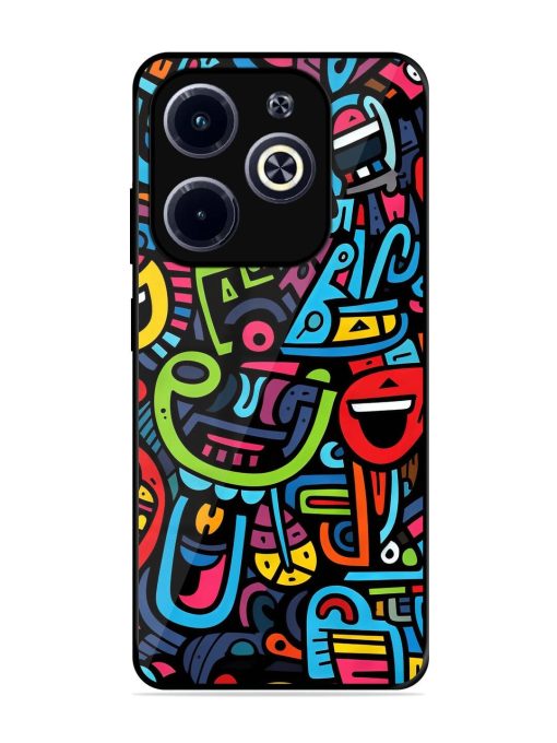 Doodlephoria Glossy Soft Edge Case for Infinix Hot 40I