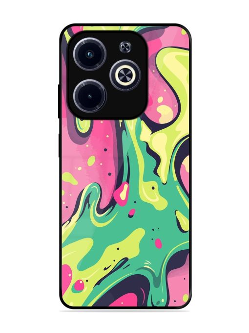 Gooey Grooves Glossy Soft Edge Case for Infinix Hot 40I