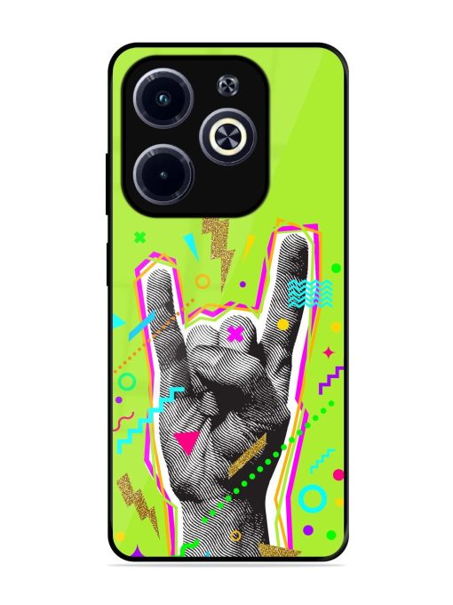 Neon Rock Glossy Soft Edge Case for Infinix Hot 40I