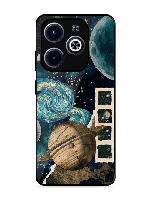 Celestial Tapestry Glossy Soft Edge Case for Infinix Hot 40I