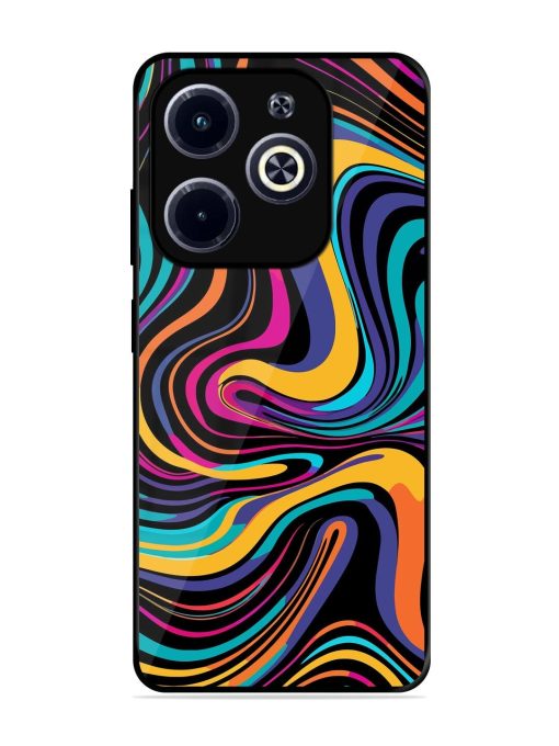 Psychedelic Swirl Glossy Soft Edge Case for Infinix Hot 40I