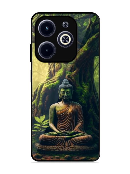 Green Buddha Art Glossy Soft Edge Case for Infinix Hot 40I
