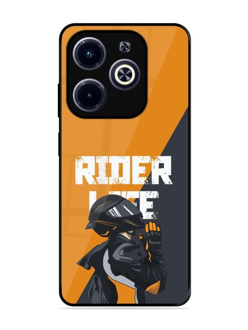 Ride Never Ends Glossy Soft Edge Case for Infinix Hot 40I