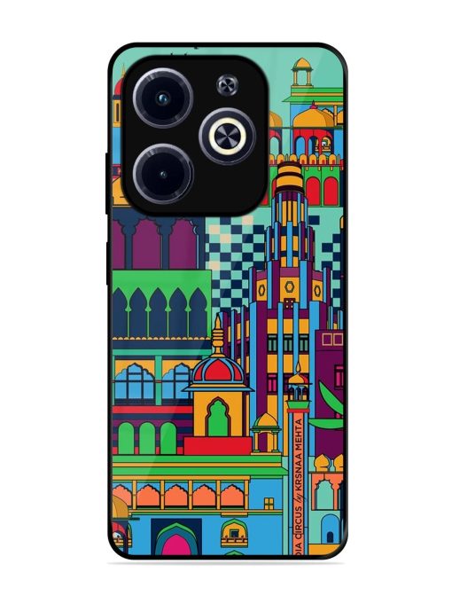 Indian Tapestry Glossy Soft Edge Case for Infinix Hot 40I