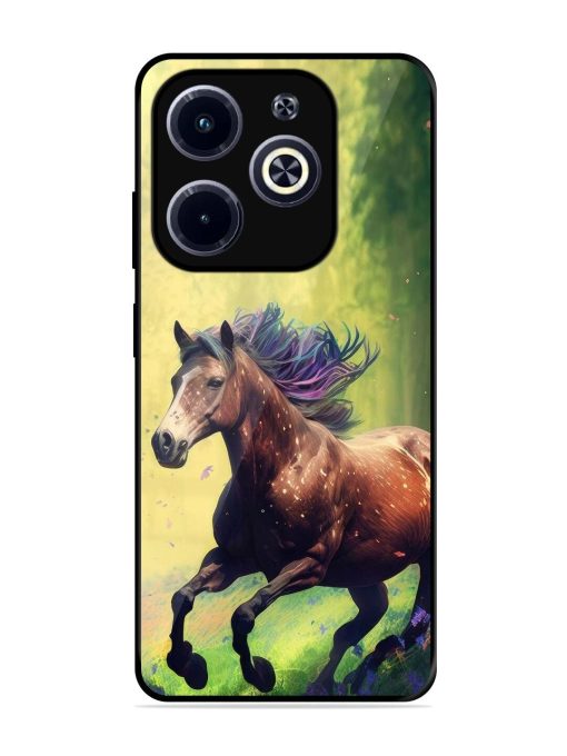Enchanted Gallop Glossy Soft Edge Case for Infinix Hot 40I