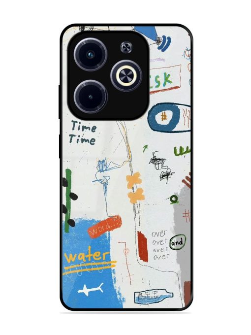 Mind Map Madness Glossy Soft Edge Case for Infinix Hot 40I