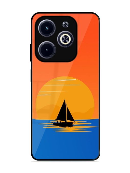 Sunset Sail Glossy Soft Edge Case for Infinix Hot 40I