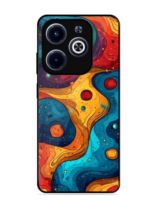 Cosmic Swirl Glossy Soft Edge Case for Infinix Hot 40I