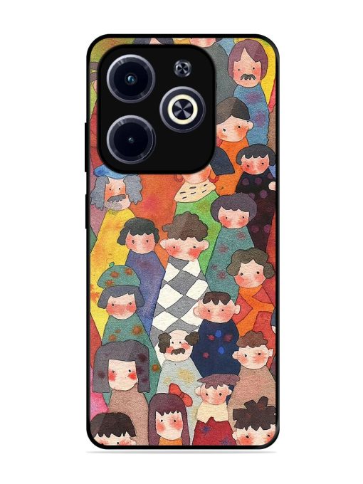 Blooming Arcs Glossy Soft Edge Case for Infinix Hot 40I