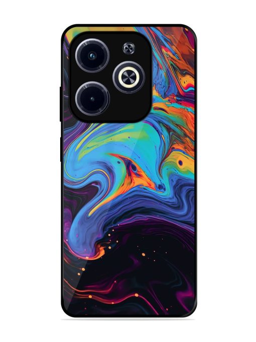 Liquid Dreamscape Glossy Soft Edge Case for Infinix Hot 40I