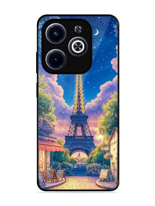 Twilight In Paris Glossy Soft Edge Case for Infinix Hot 40I