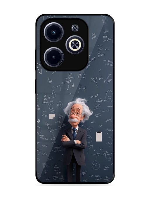 Albert Einstein Glossy Soft Edge Case for Infinix Hot 40I