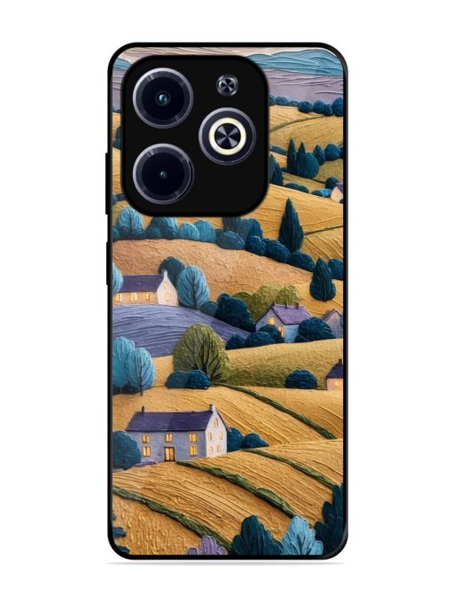 Rolling Hilltop Haven Glossy Soft Edge Case for Infinix Hot 40I