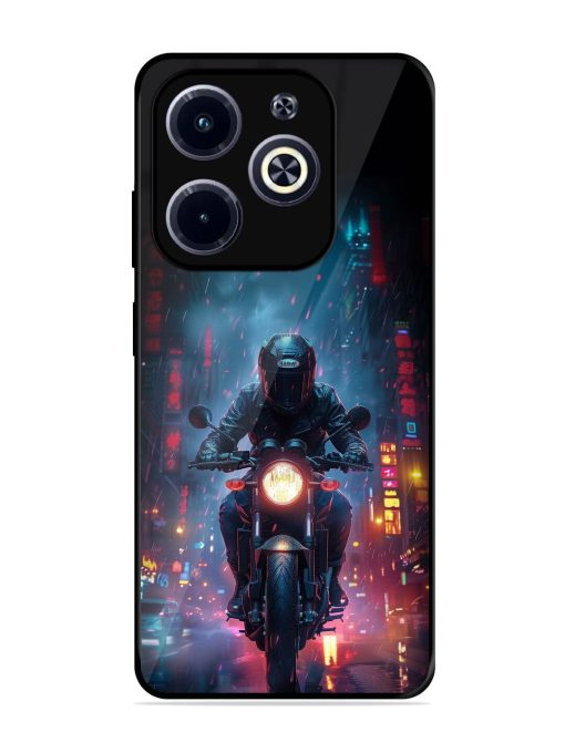 Neon Nights Glossy Soft Edge Case for Infinix Hot 40I