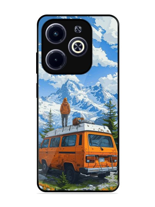 Mountaintop Solitude Glossy Soft Edge Case for Infinix Hot 40I