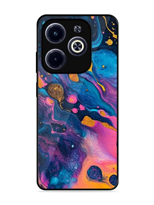 Cosmic Swirl Glossy Soft Edge Case for Infinix Hot 40I