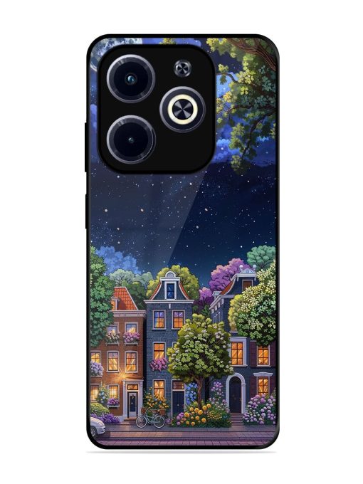 Moonlit Streets Glossy Soft Edge Case for Infinix Hot 40I