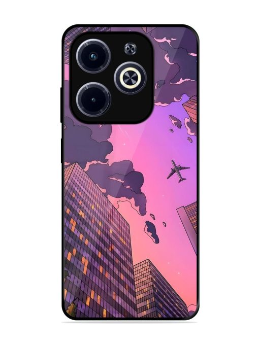 Urban Twilight Glossy Soft Edge Case for Infinix Hot 40I